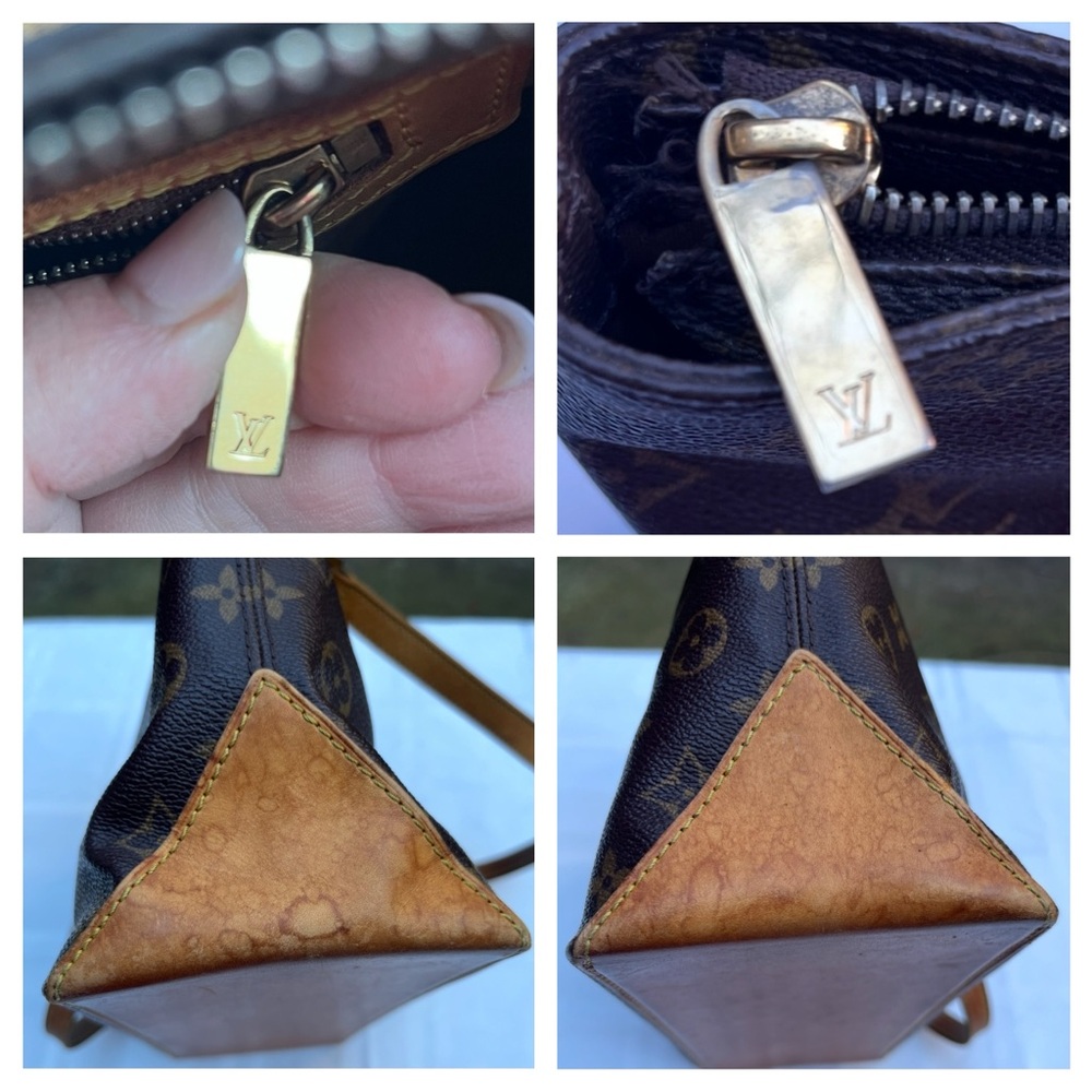 Louis Vuitton Cabas Piano Shoulder Tote Bag LV Monogram Purse Vintage EUC - Picture 14 of 15